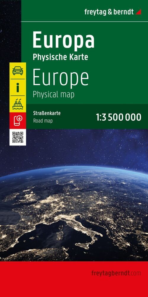 freytag & berndt Straßenkarte Europa physisch 1:3, 5 Mio.