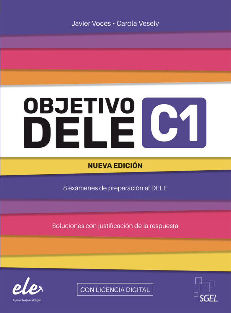Objetivo DELE C1 - Nueva edición 2024, m. 1 Buch, m. 1 Beilage (Javier Voces)