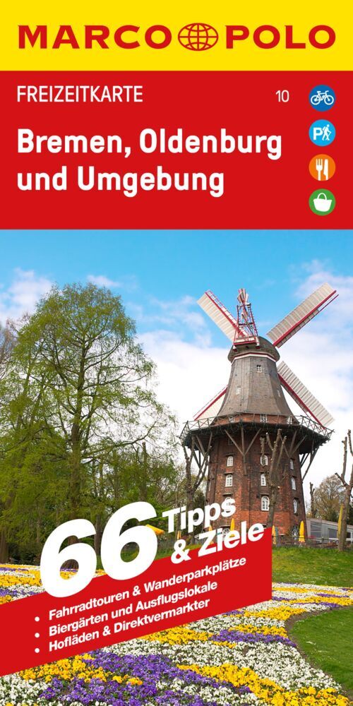 MARCO POLO Freizeitkarte 10 Bremen, Oldenburg und Umgebung 1:100.000
