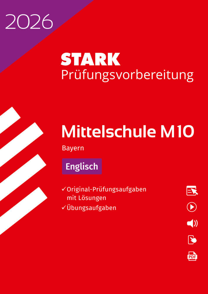 STARK Englisch 10. Klasse - M10 Mittelschule 2026 Bayern - Prüfungsvorbereitung, m. 1 Buch, m. 1 Beilage