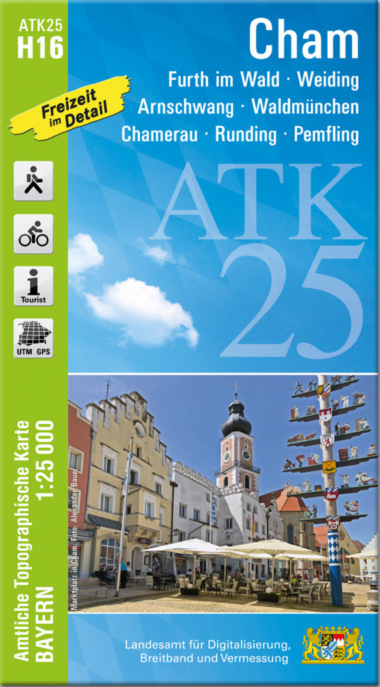 ATK25-H16 Cham (Amtliche Topographische Karte 1:25000) (Breitband Und Vermessung, Bayern Landesamt Für Digitalisierung)