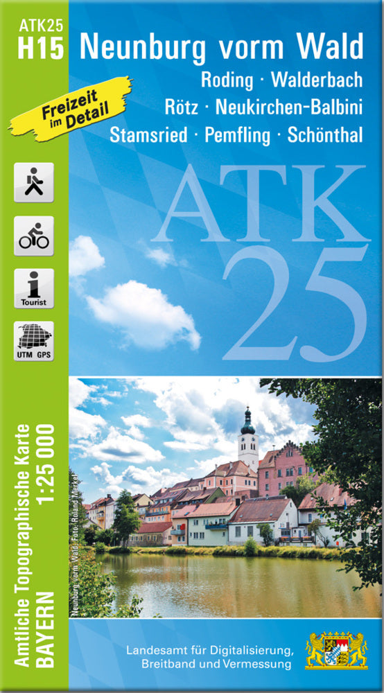 ATK25-H15 Neunburg vorm Wald (Amtliche Topographische Karte 1:25000) (Breitband Und Vermessung, Bayern Landesamt Für Digitalisierung)