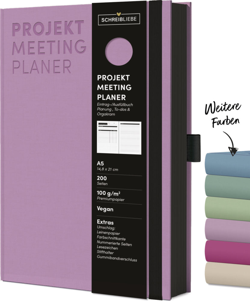 Projekt-Meeting Planer Flieder (Korsch Verlag)