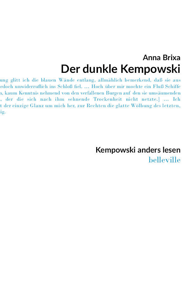 Der dunkle Kempowski (Anna Brixa)