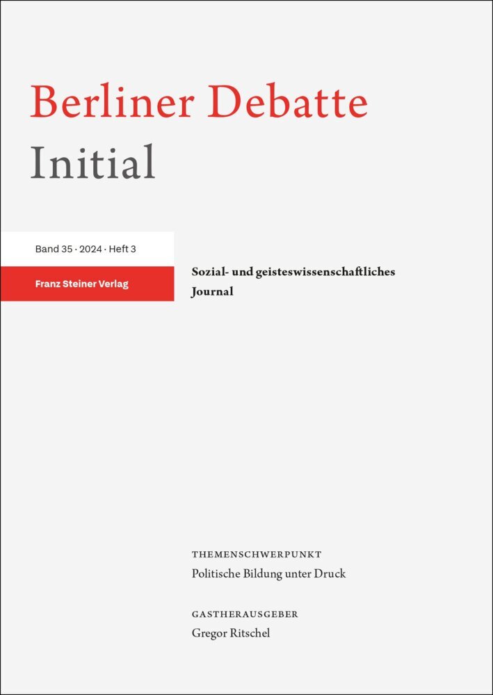 Berliner Debatte Initial 35 (2024) 3 (Berliner Debatte Initial E.V.)
