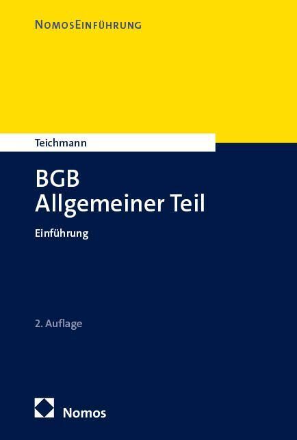 BGB Allgemeiner Teil (Artur Teichmann)