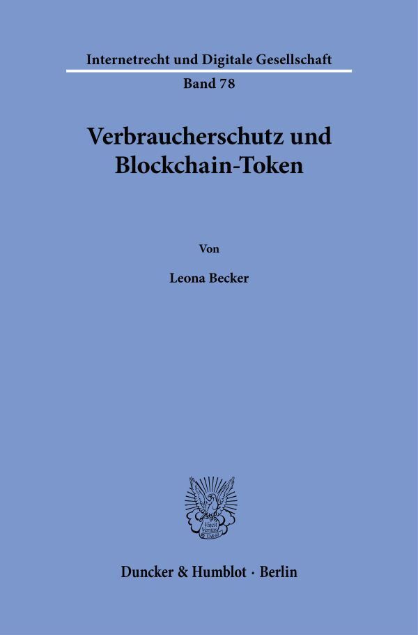 Verbraucherschutz und Blockchain-Token (Leona Becker)