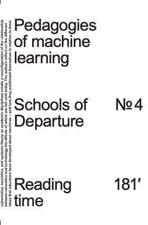 Pedagogies of Machine Learning (Stiftung Bauhaus Dessau)