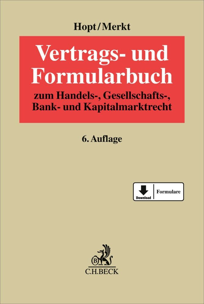 Vertrags- und Formularbuch (Klaus J. Hopt)
