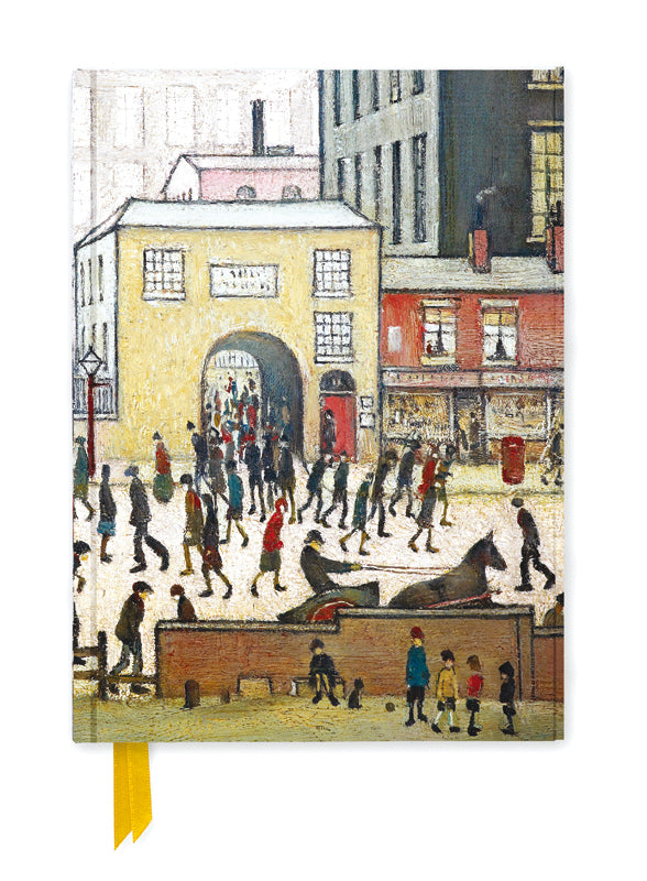 Premium Notizbuch DIN A5: L. S. Lowry, Aus der Fabrik (Flame Tree Publishing)