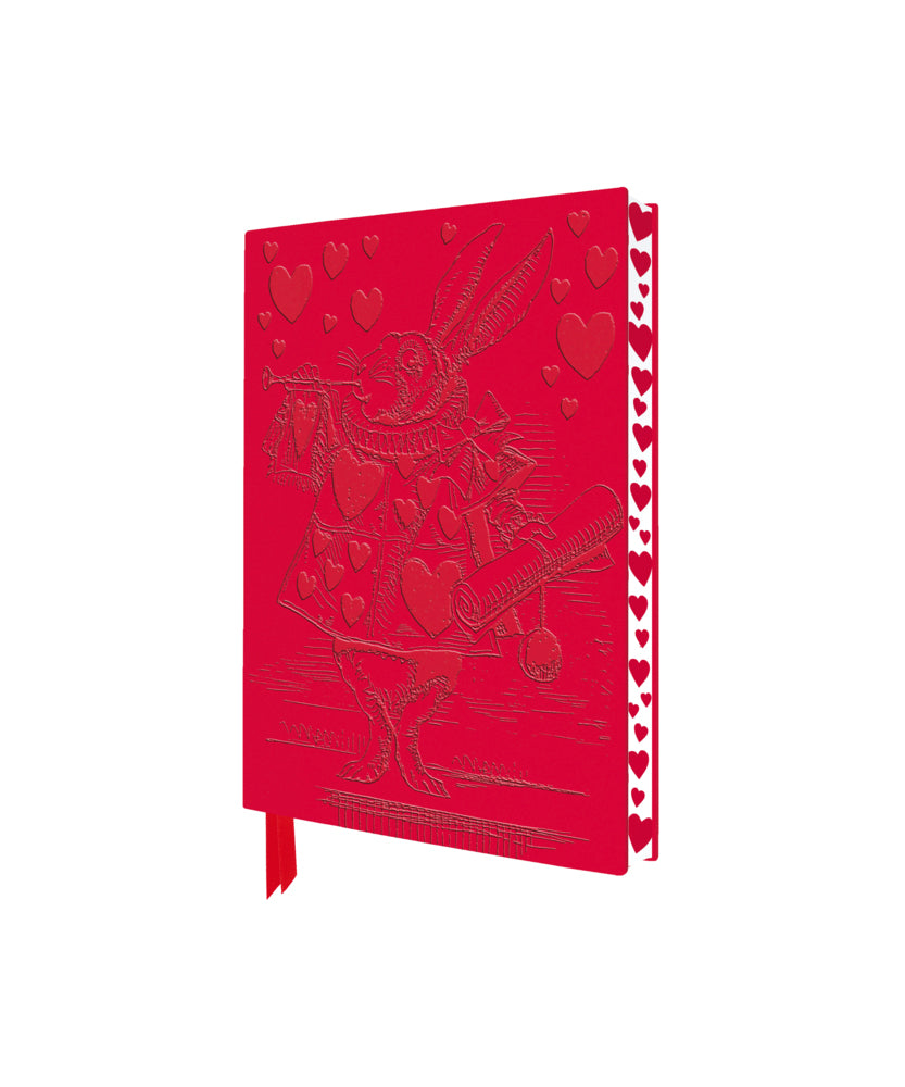 Exquisit Premium Notizbuch DIN A6: Alice im Wunderland, Weißer Hase (Flame Tree Publishing)