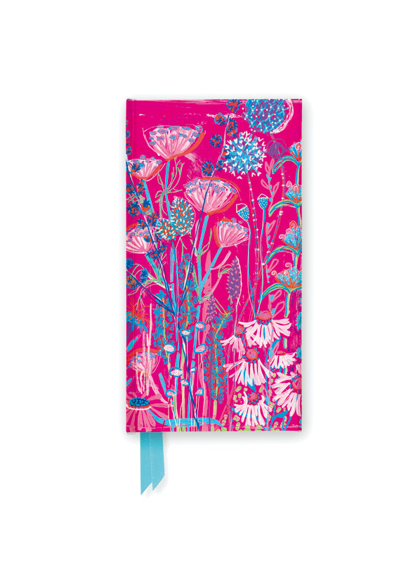 Schmales Hardcover-Notizbuch: Lucy Innes Williams, Pinkfarbenes Gartenhaus (Flame Tree Publishing)