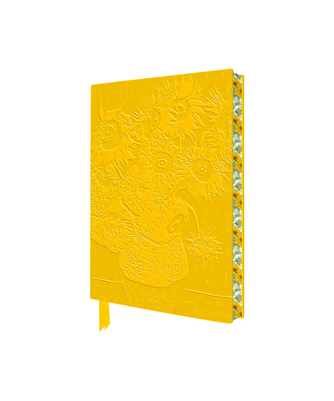 Exquisit Premium Notizbuch DIN A6: Vincent van Gogh, Sonnenblumen (Flame Tree Publishing)