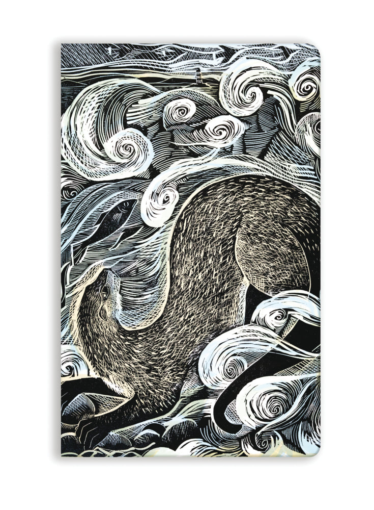 Premium Softcover Notizbuch: Angela Harding, Shetland Otter (Flame Tree Publishing)
