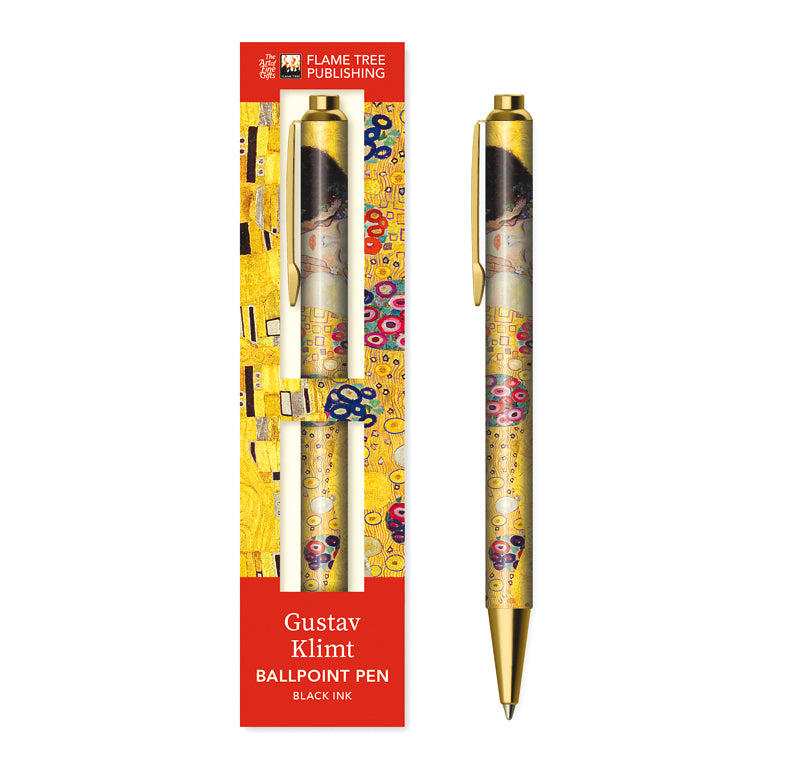 Premium Kugelschreiber: Gustav Klimt, Der Kuss (Flametree Publishing)