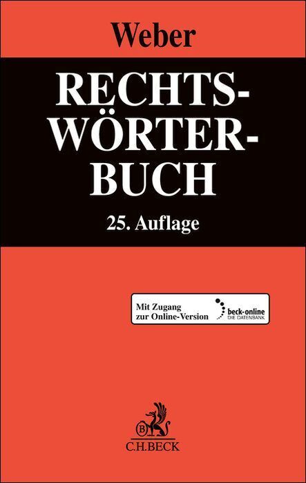 Rechtswörterbuch (Klaus Weber)