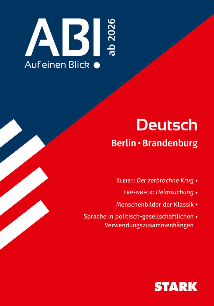 STARK Deutsch - Abi - Auf einen Blick! 2026 Berlin/Brandenburg (Andreas Bernhardt)
