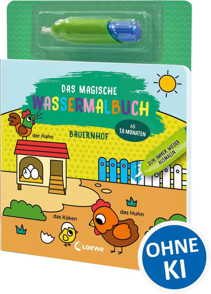 Das magische Wassermalbuch - Bauernhof