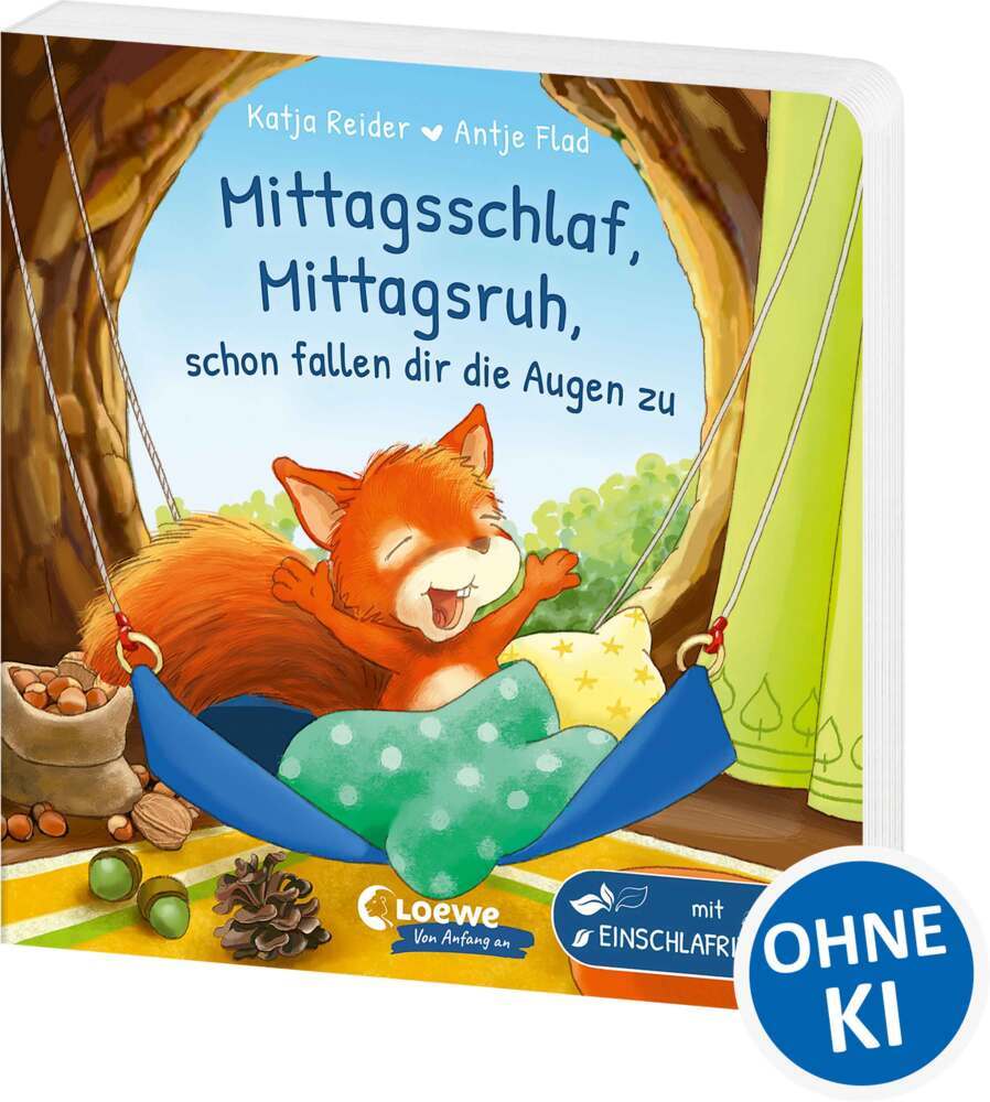 Mittagsschlaf, Mittagsruh, schon fallen dir die Augen zu (Katja Reider)