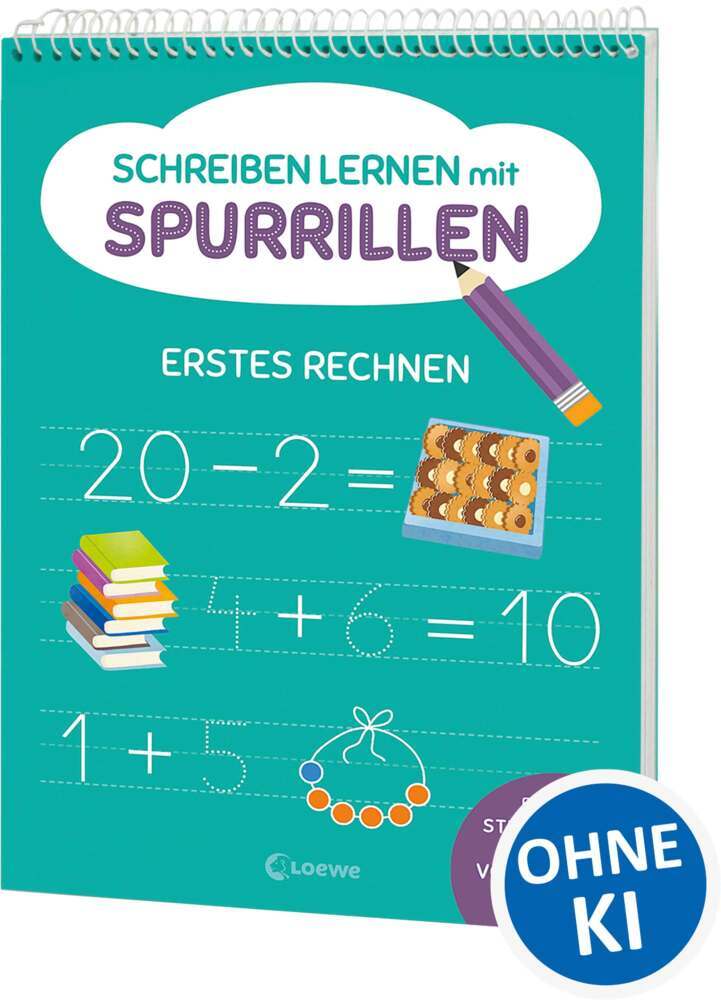 Schreiben lernen mit Spurrillen - Erstes Rechnen