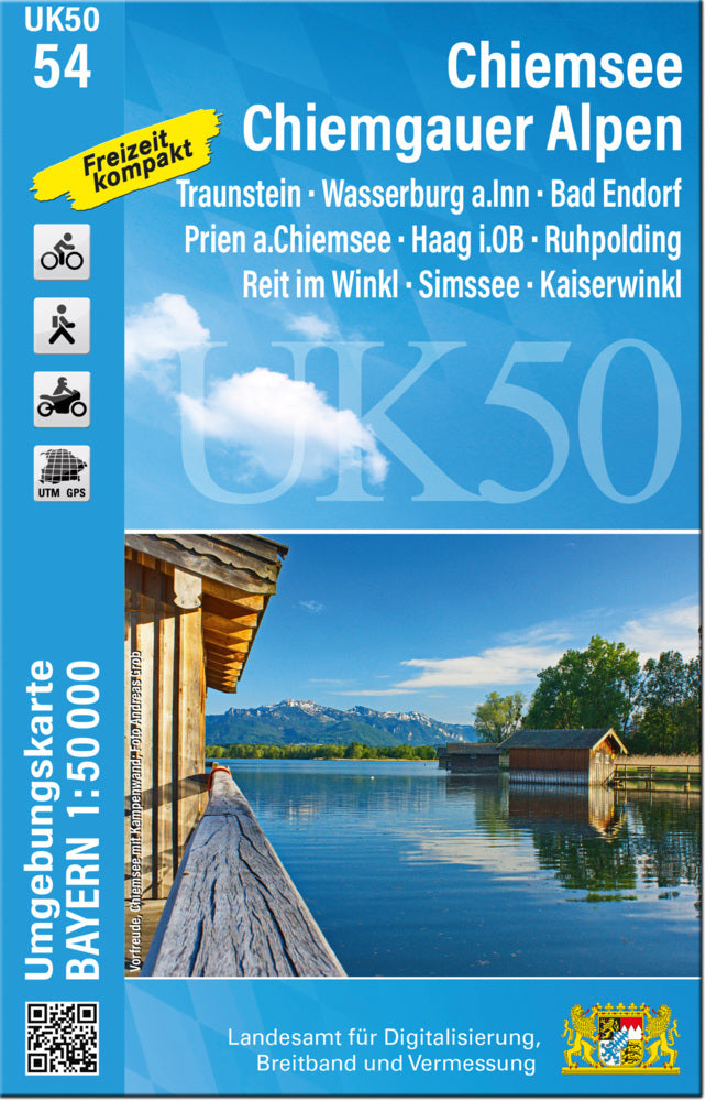 UK50-54 Chiemsee, Chiemgauer Alpen (Breitband Und Vermessung, Bayern Landesamt Für Digitalisierung)