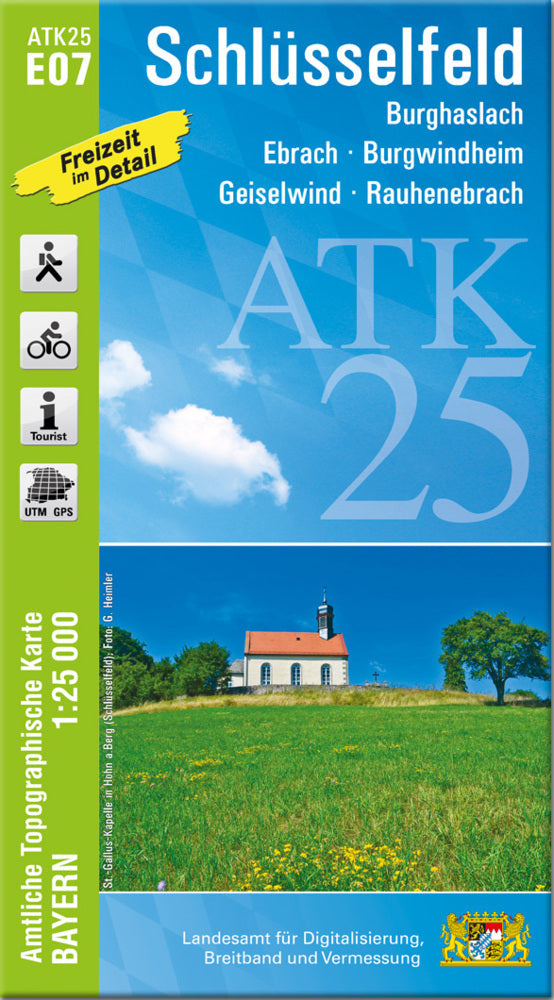 ATK25-E07 Schlüsselfeld (Amtliche Topographische Karte 1:25000) (Breitband Und Vermessung, Bayern Landesamt Für Digitalisierung)