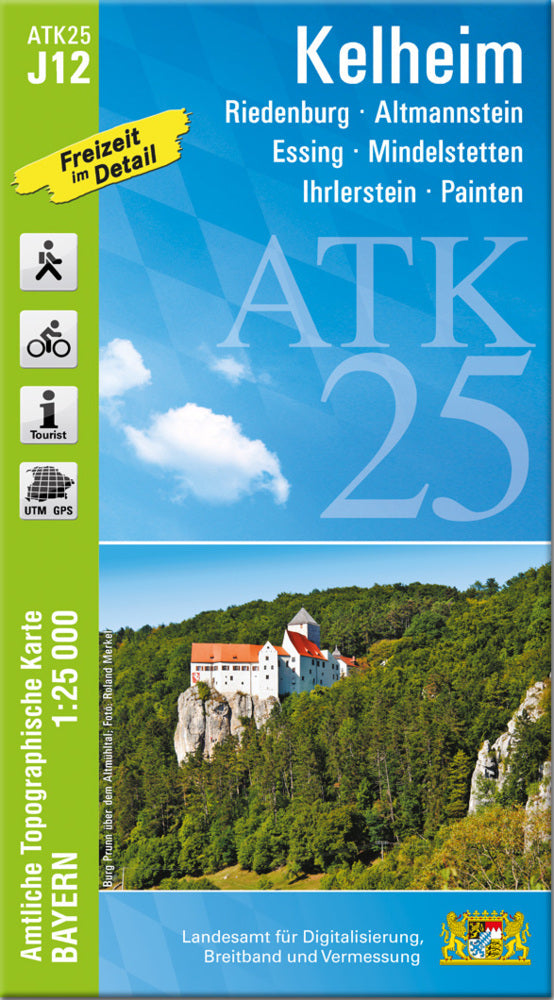 ATK25-J12 Kelheim (Amtliche Topographische Karte 1:25000) (Breitband Und Vermessung, Bayern Landesamt Für Digitalisierung)