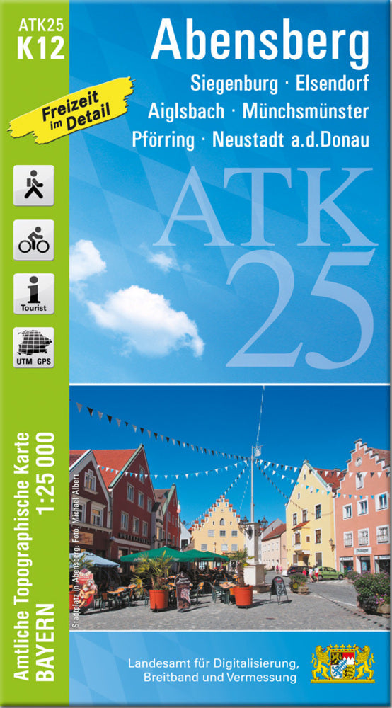 ATK25-K12 Abensberg (Amtliche Topographische Karte 1:25000) (Breitband Und Vermessung, Bayern Landesamt Für Digitalisierung)