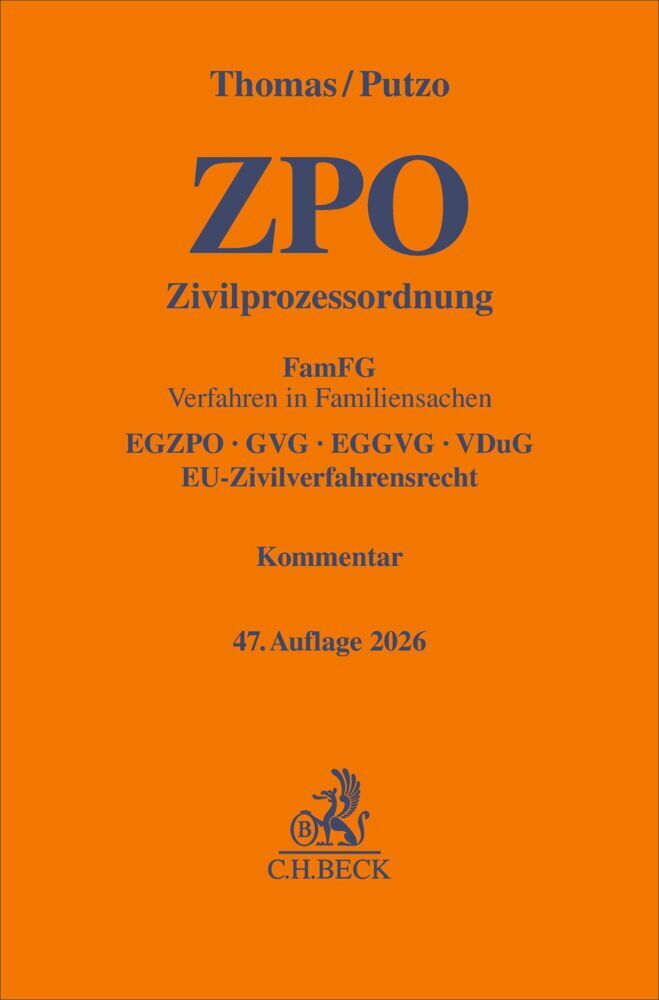 Zivilprozessordnung. ZPO (Heinz Thomas)