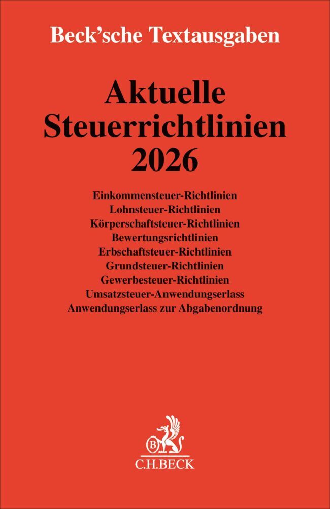Aktuelle Steuerrichtlinien 2026