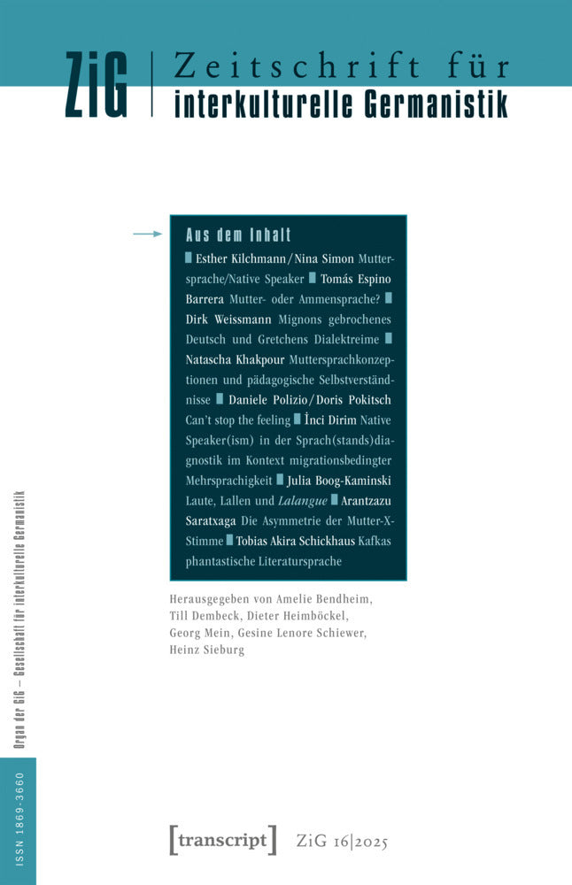 Zeitschrift für interkulturelle Germanistik (Amelie Bendheim)