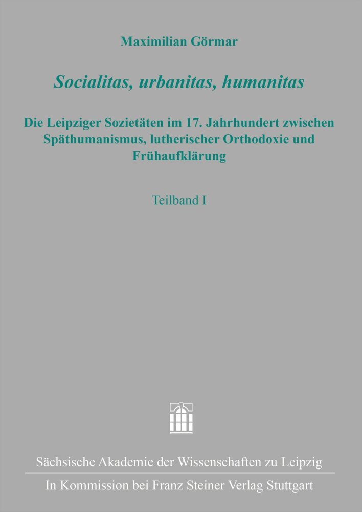 Socialitas, urbanitas, humanitas (Maximilian Görmar)