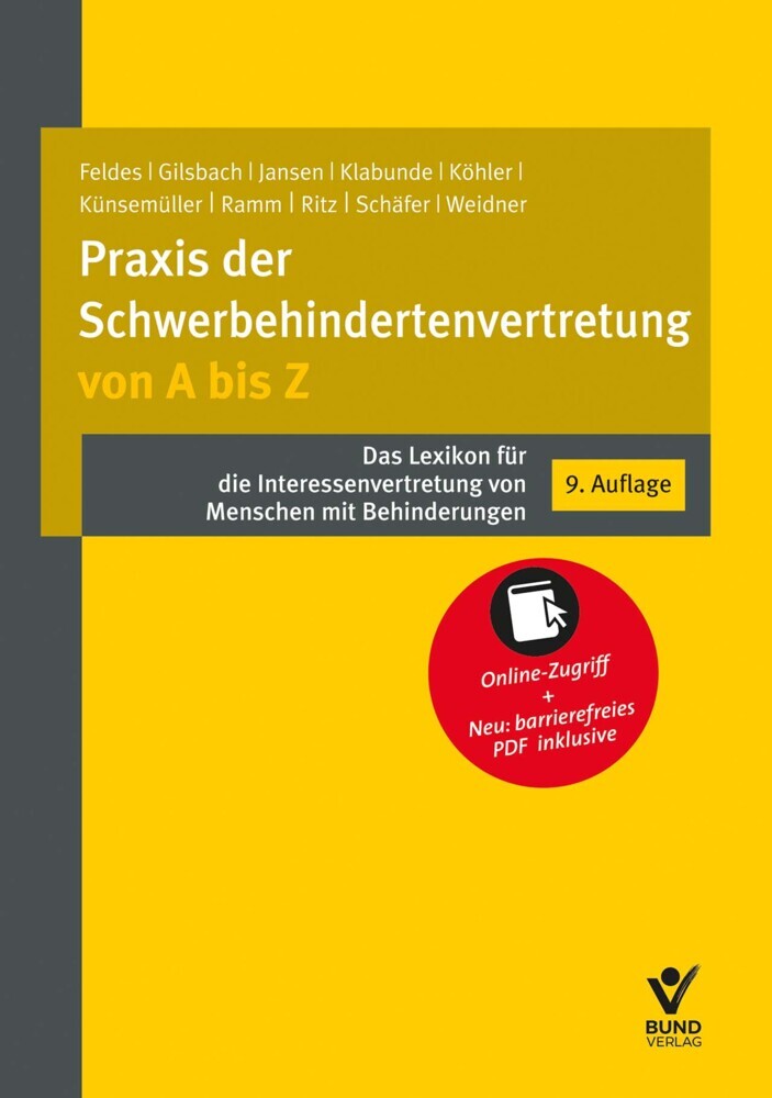Praxis der Schwerbehindertenvertretung von A bis Z (Werner Feldes)