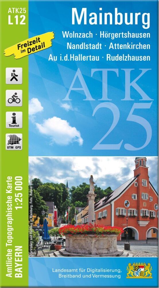 ATK25-L12 Mainburg (Amtliche Topographische Karte 1:25000) (Breitband Und Vermessung, Bayern Landesamt Für Digitalisierung)