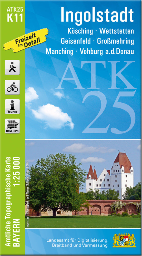 ATK25-K11 Ingolstadt (Amtliche Topographische Karte 1:25000) (Breitband Und Vermessung, Bayern Landesamt Für Digitalisierung)