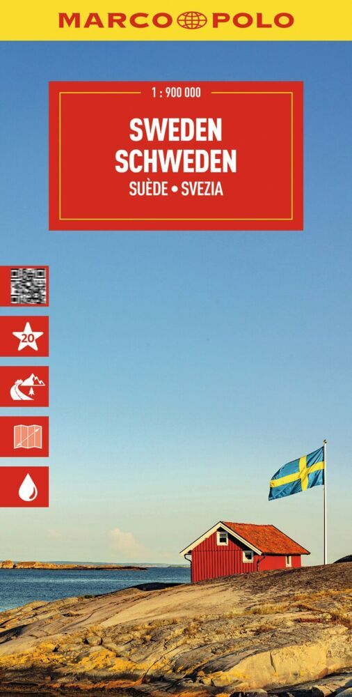 MARCO POLO Reisekarte Schweden 1:900.000