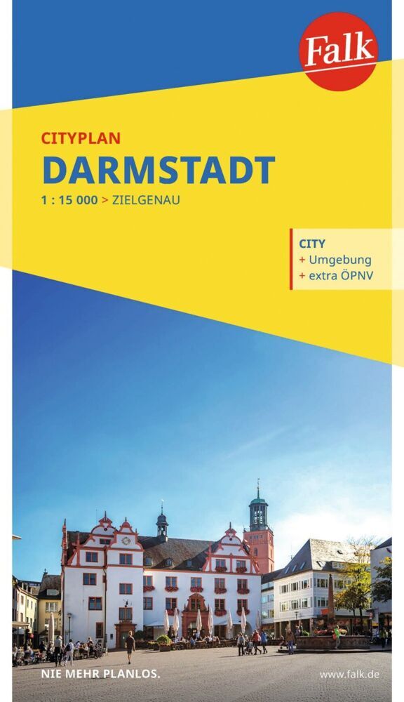 Falk Cityplan Darmstadt 1:15.000