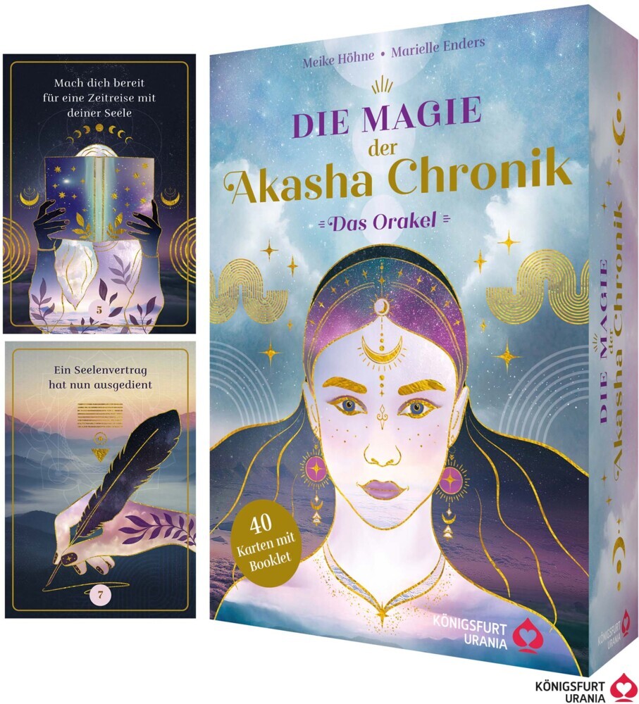 Die Magie der Akasha Chronik - Das Orakel - 40 Orakelkarten und 160-seitiges Booklet, m. 1 Beilage, m. 1 Buch (Meike Höhne)