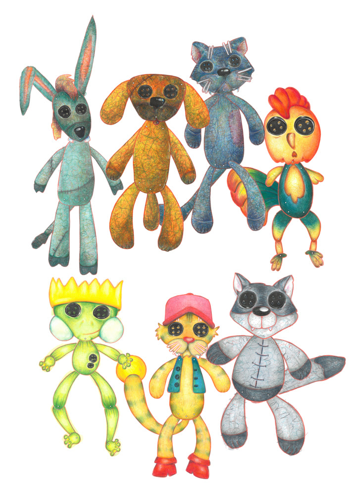 Hampelfiguren Tiere ausschneiden & basteln! (Sylvie Triemer)