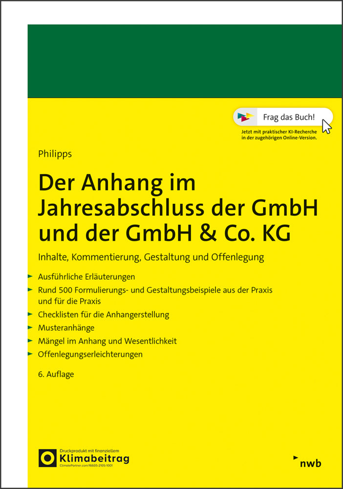 Der Anhang im Jahresabschluss der GmbH und der GmbH & Co. KG (Holger Philipps)