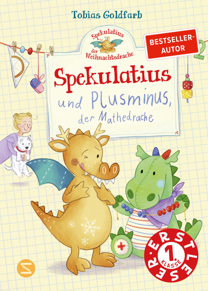 Spekulatius, der Weihnachtsdrache. Spekulatius und Plusminus, der Mathedrache (Tobias Goldfarb)