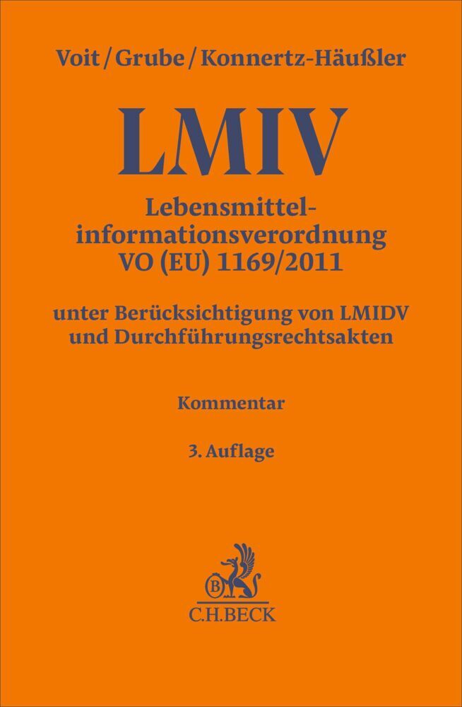 Lebensmittelinformationsverordnung. LMIV (Wolfgang Voit)