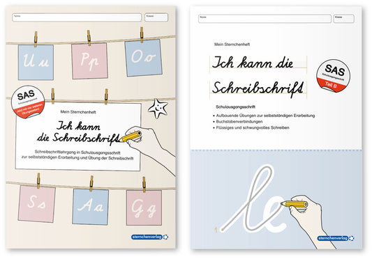 Ich kann die Schreibschrift + Übungsheft zu den Buchstabenverbindungen -Schulausgangsschrift - 2 Hefte (Sternchenverlag Gmbh)