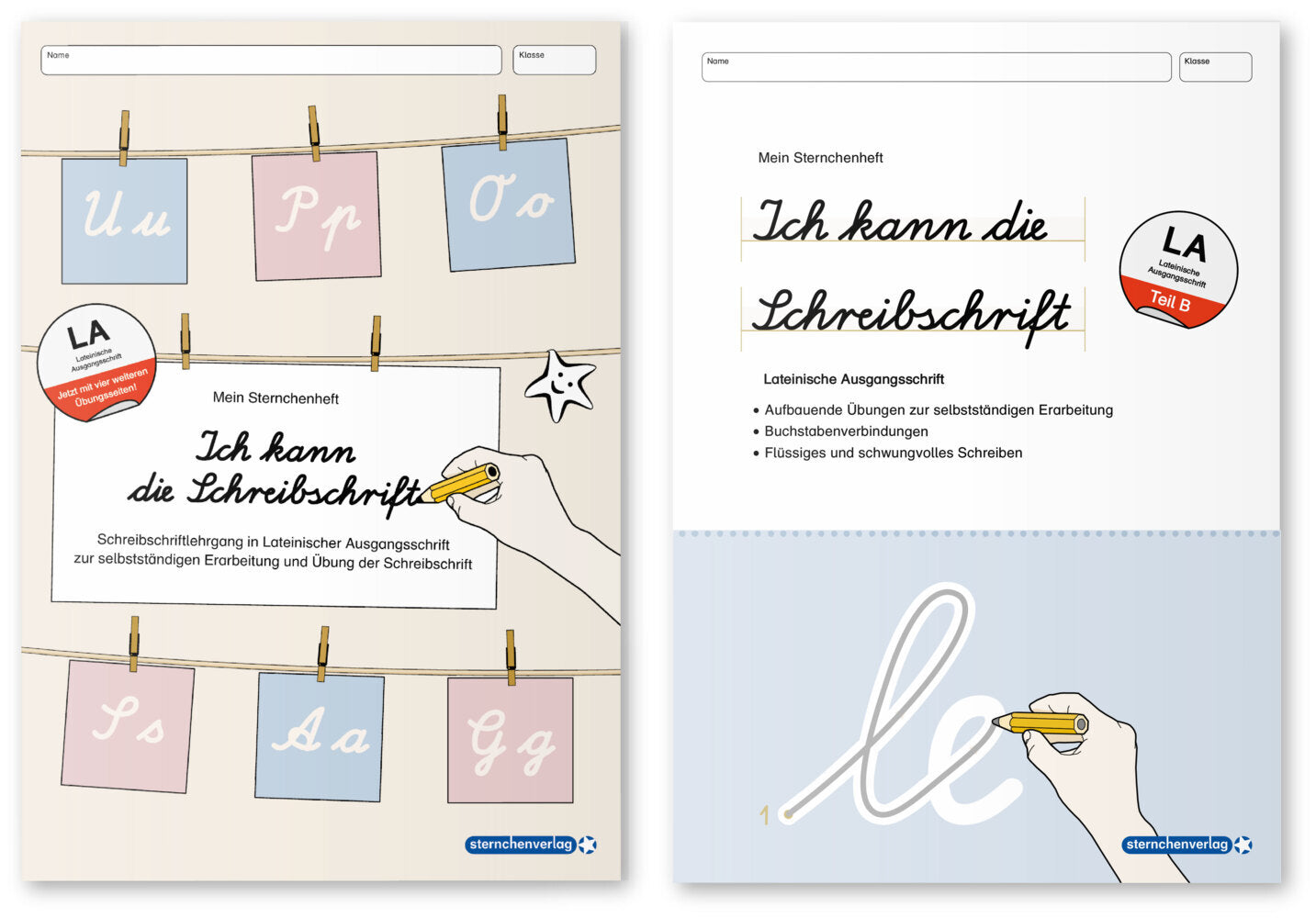 Ich kann die Schreibschrift + Übungsheft zu den Buchstabenverbindungen - Lateinische Ausgangsschrift - 2 Hefte (Sternchenverlag Gmbh)