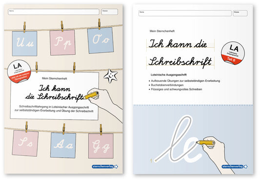 Ich kann die Schreibschrift + Übungsheft zu den Buchstabenverbindungen - Lateinische Ausgangsschrift - 2 Hefte (Sternchenverlag Gmbh)