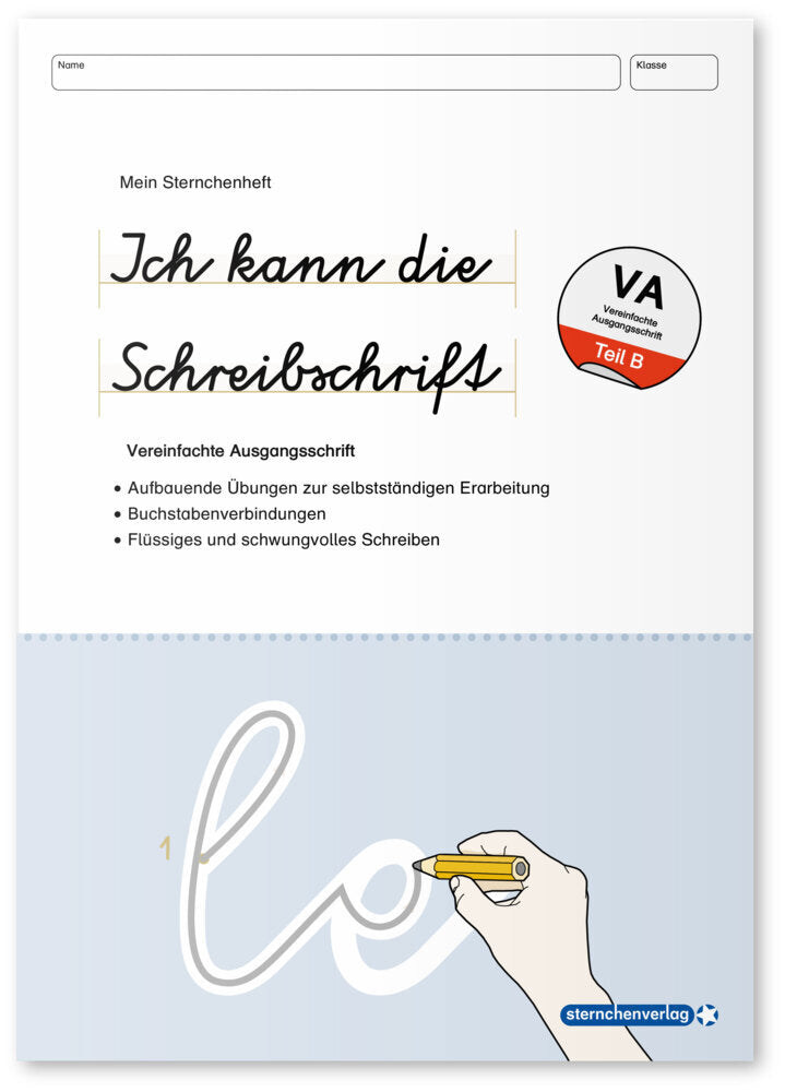 Ich kann die Schreibschrift - Vereinfachte Ausgangsschrift - Übungsheft zu den Buchstabenverbindungen (Sternchenverlag Gmbh)