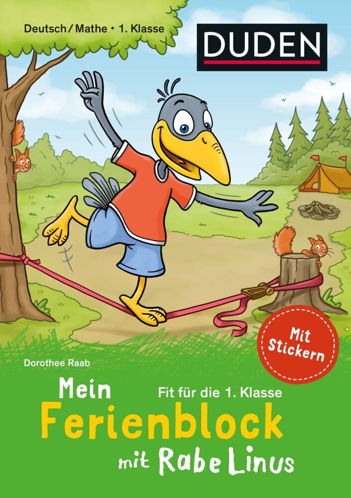 Mein Ferienblock mit Rabe Linus - Fit für die 1. Klasse (Dorothee Raab)