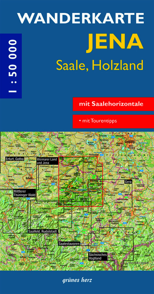 Wanderkarte Jena, Saale, Holzland