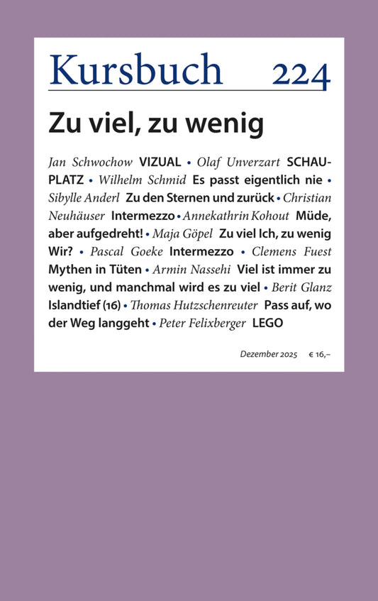Kursbuch 224 (Armin Nassehi)