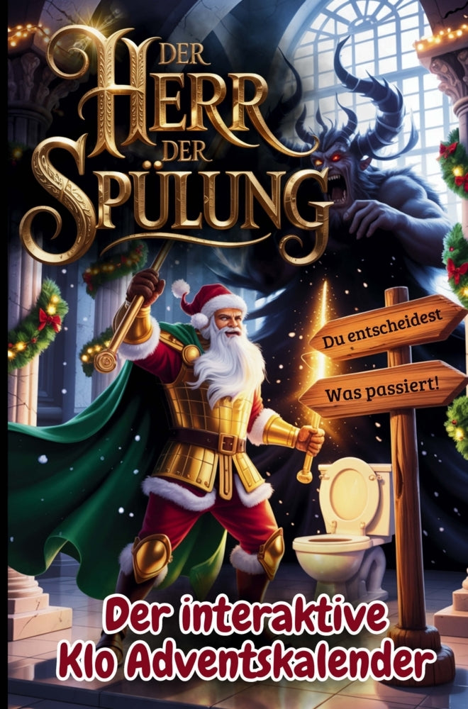Der Herr der Spülung - Der interaktive Klo Adventskalender für Männer mit 24 Tagen voller Entscheidungen, Chaos und Humor auf dem Thron des Schicksals (Christian Deeg)
